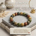 Handcrafted Herbal Bead Bracelet — Six-Herb Aromatic Ritual for Calm & Rest
