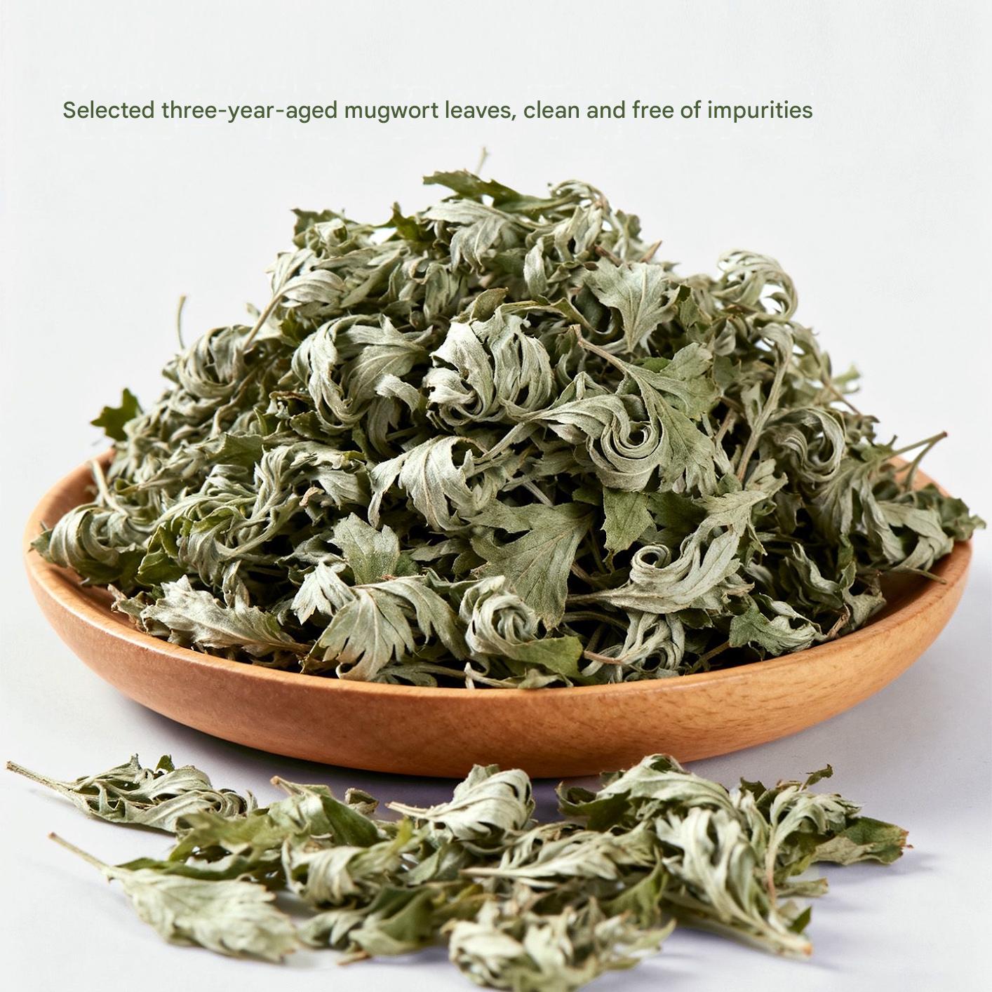 3-Year Aged Wild Mugwort Herbal Bath Pieces — Dull Skin? Puffy Face? Sluggish Energy? This Ancient Herb Supports Your Glow from Within