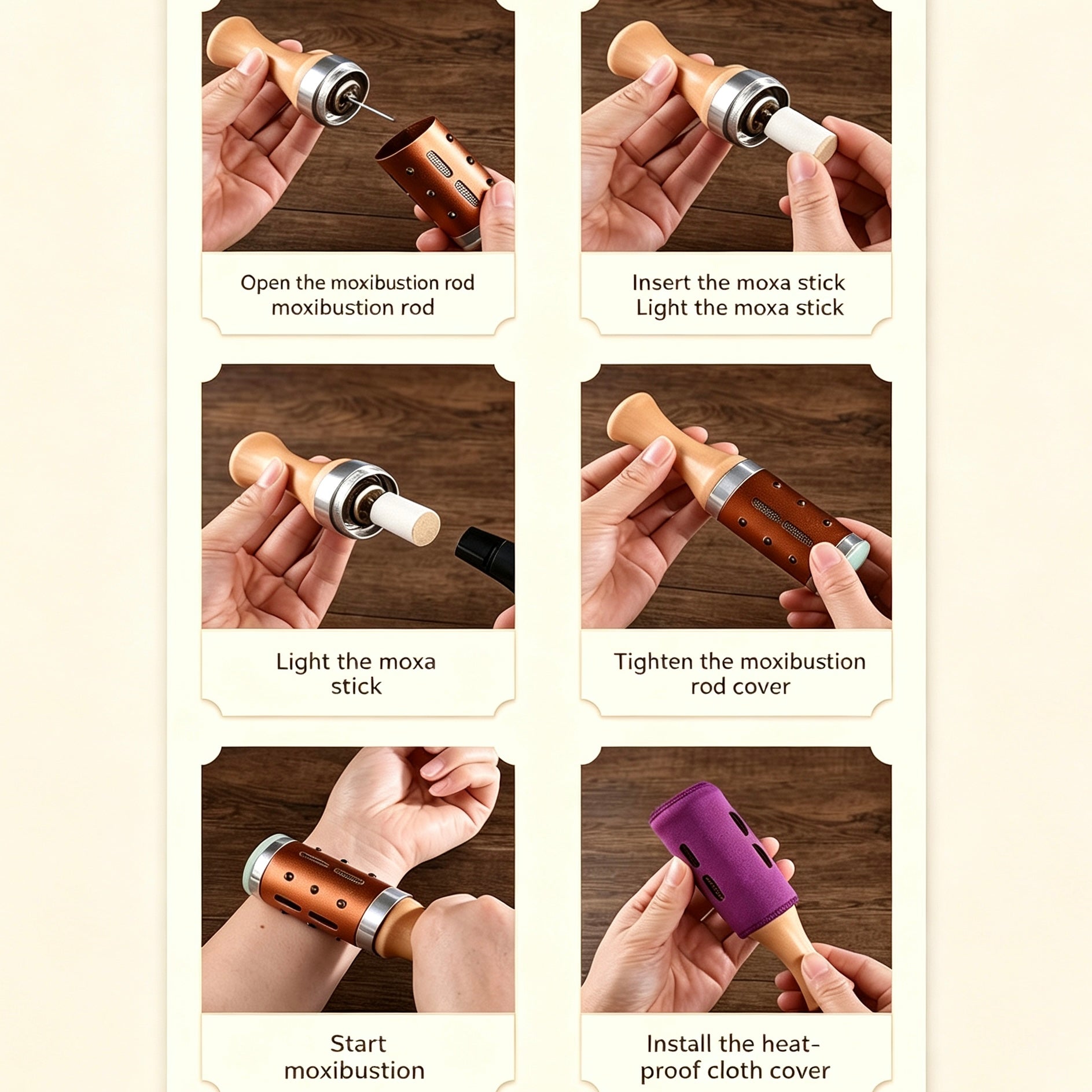 Facial Jade Moxibustion Wand – Hand-Carved Roller for Face & Neck