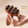 Pear Wood & Ebony Body Massage Roller – Bloating & Puffiness Relief + Free Body Oil
