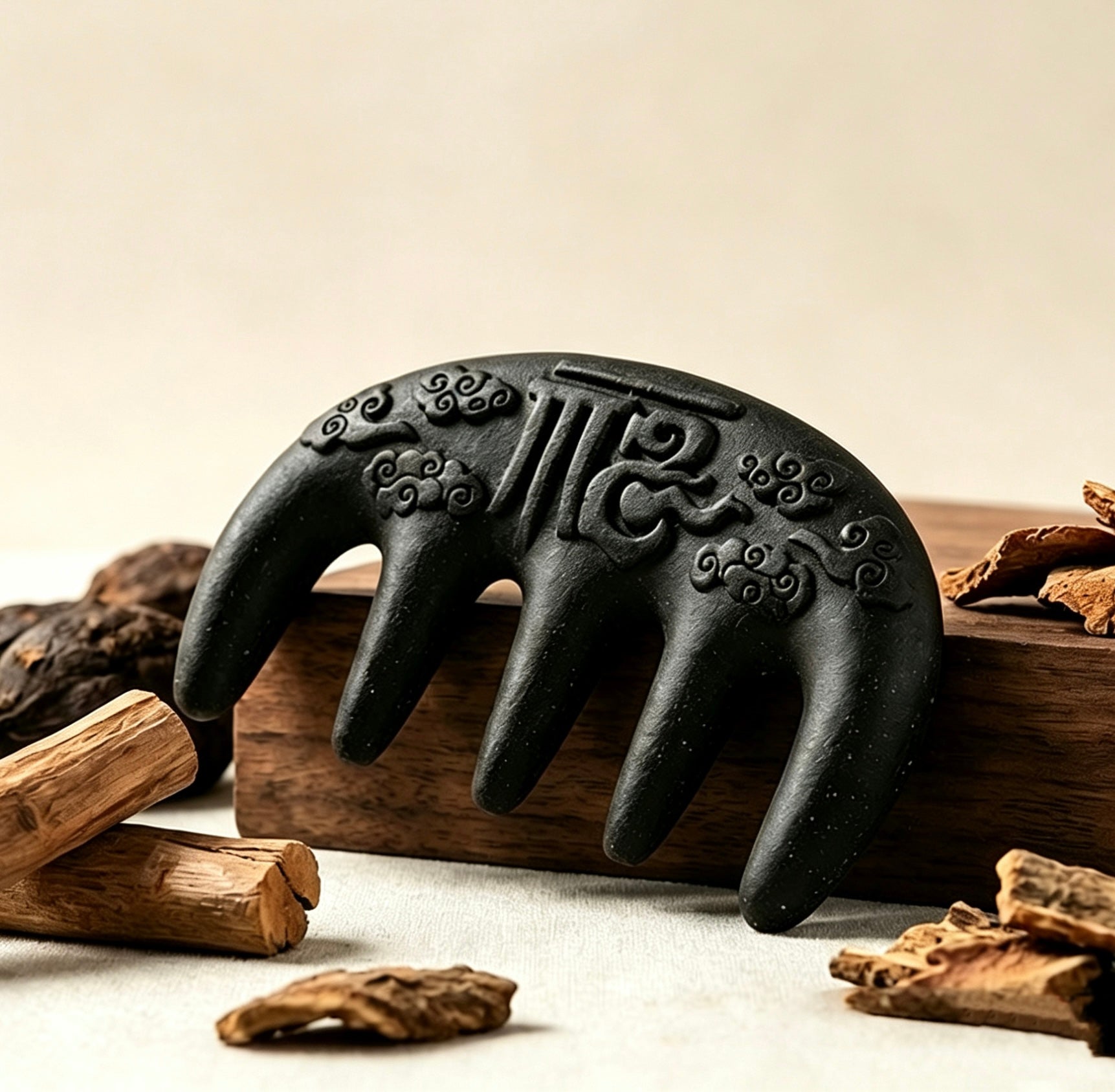 He Shou Wu Wood Comb — Scalp Nourishing Hair Tool