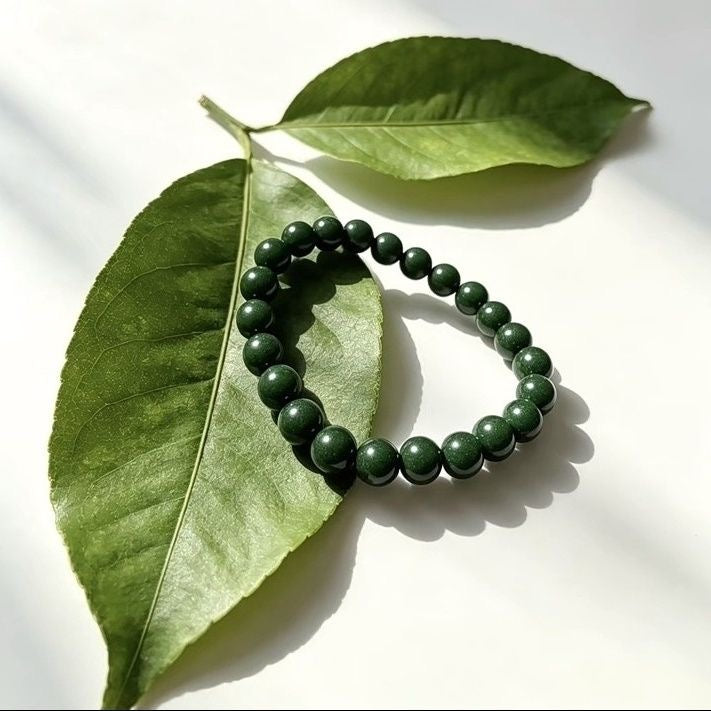 Green Pomelo Leaf Herbal Bead Bracelet — Refresh Your Energy Field