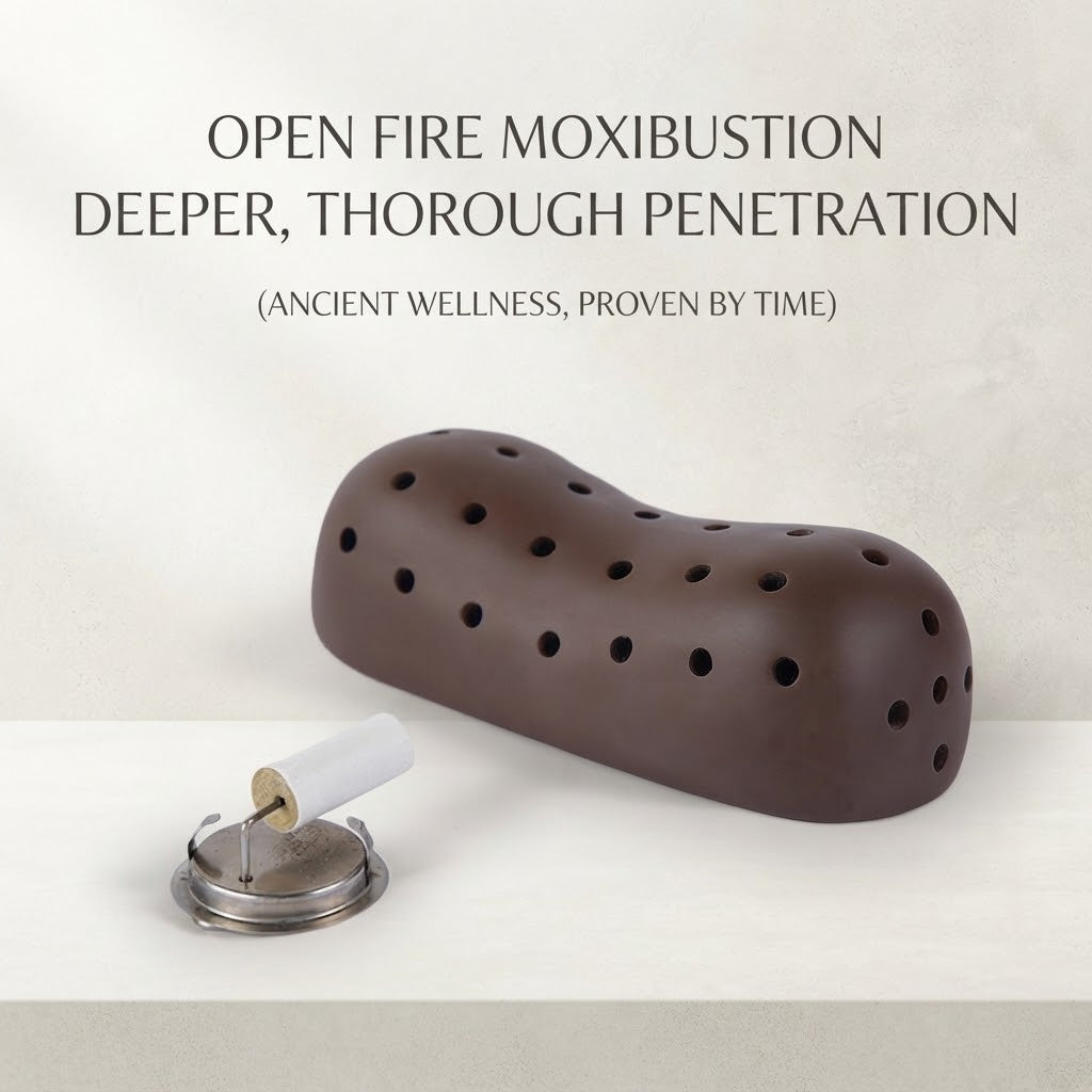 Purple Clay Moxibustion Pillow — Far-Infrared Warmth for Neck, Scalp & Beauty Circulation
