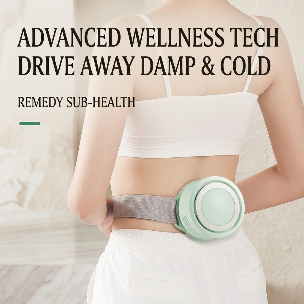 Bamboo Moxa Box with Adjustable Heat & Strap — Includes 8 Moxa Cones