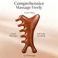 4-in-1 Rosewood Gua Sha Board – Facial Lifting & Lymphatic Massage Tool