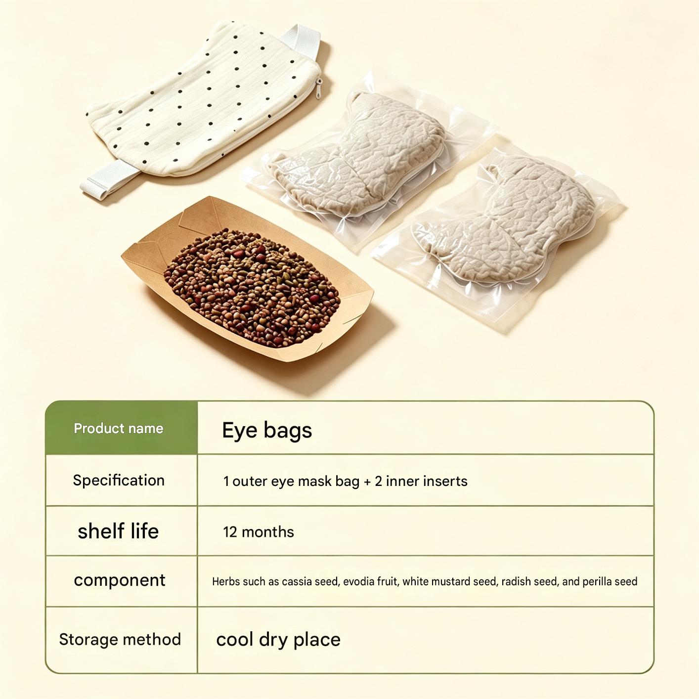 Chinese Herbal Eye Compress — Hot & Cold Compress for Eye Comfort
