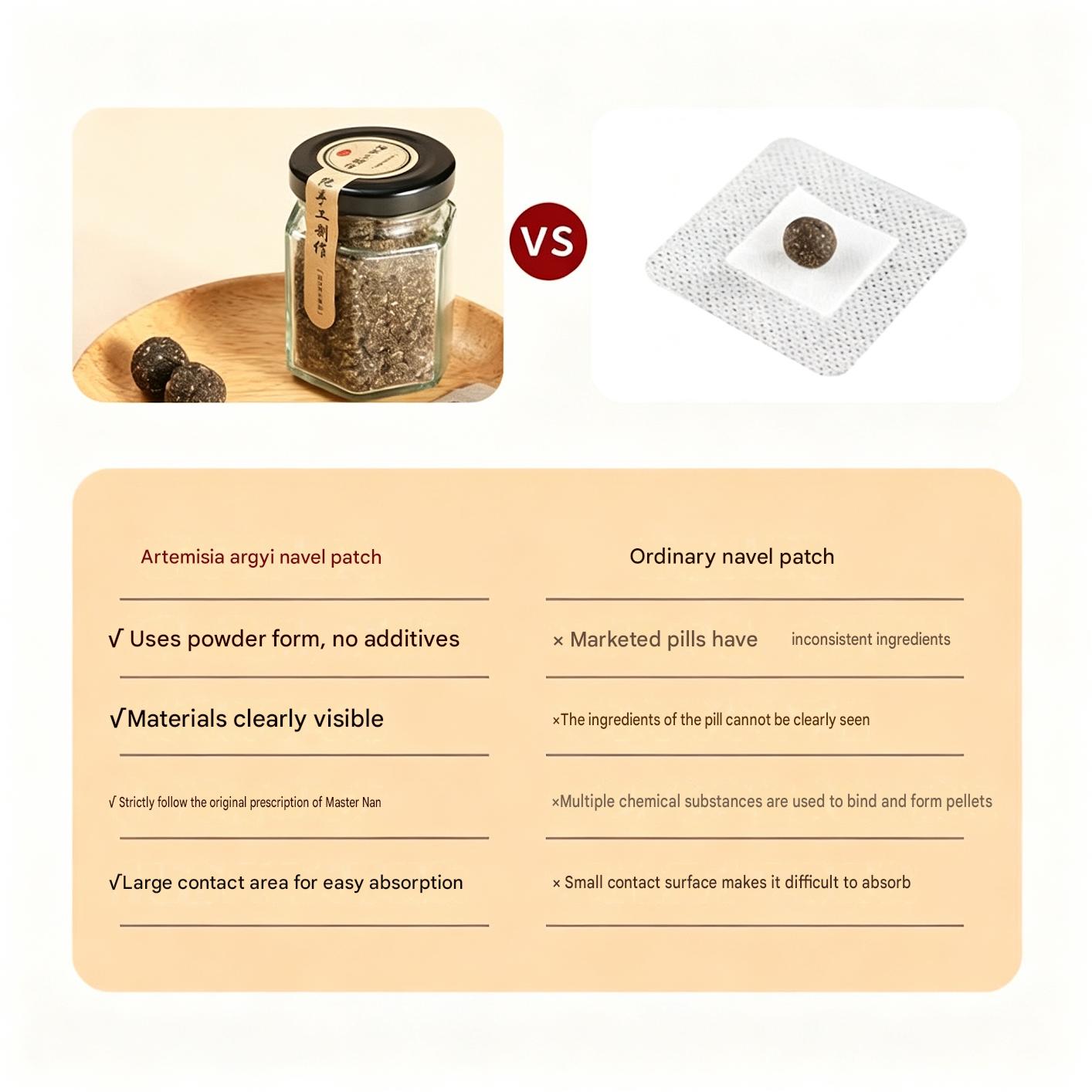 Pure Handcrafted Qi Ai Navel Patch — Nan Huai Jin Formula. Warm Your Center. Your Face Will Show It.