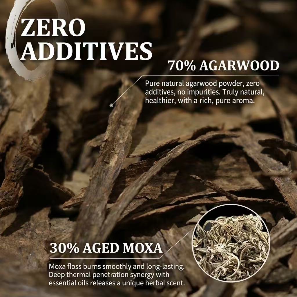Agarwood-Infused Mugwort Moxa Sticks